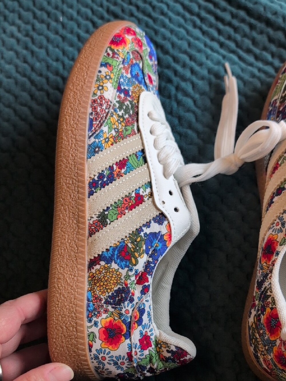 Liberty x Adidas Floral White Multicolor Women's Sneaker - Picture 12 of 12